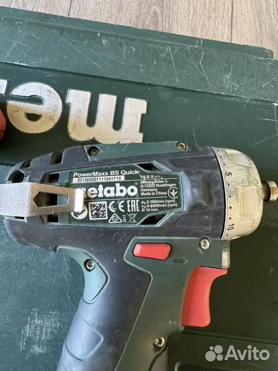 Дрель шуруповерт metabo powermaxx bs