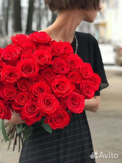Розы букет 15, 21, 51, 101 роза с доставкой