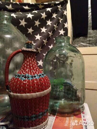 Бутыль стеклянная 20 литров, 10 литров, 3, 4, 5л