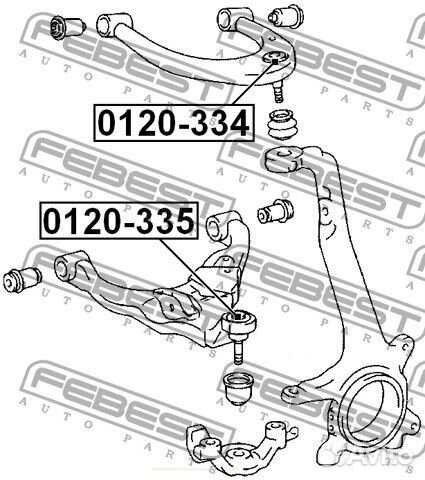 Опора шаровая переднего нижнего рычага