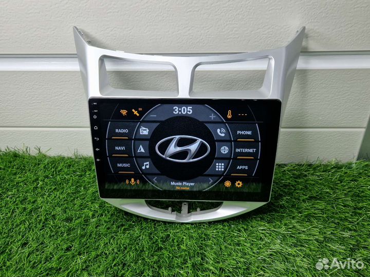 Магнитола Андроид на Хёндай Солярис 10дюймов