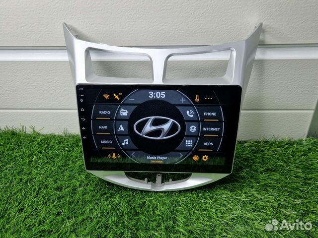 Магнитола Андроид на Хёндай Солярис 10дюймов