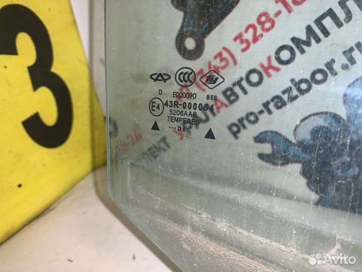 Стекло заднее правое Chery Qq6 S21 DC SQR473F 2009