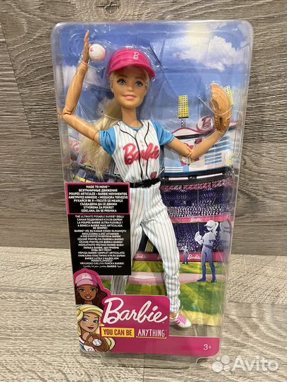 Barbie бейсболистка (полностью шарнирная)