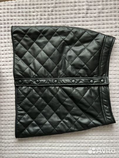 Юбка экокожа короткая