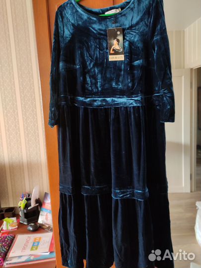 Велюровый бархат платье