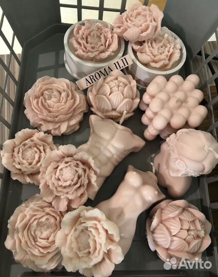 Изделия из скульптурного гипса,свечи