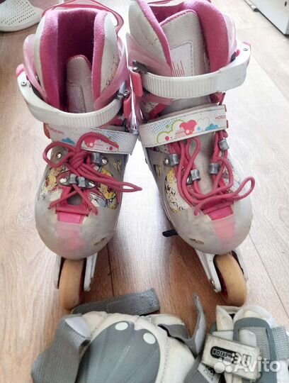 Роликовые коньки детские раздвижные