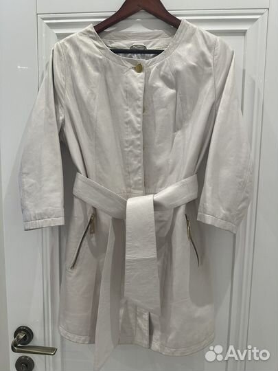 Плащ из натуральной кожи