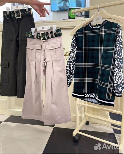 Брюки с ремнем Stefania Pinyagina 164