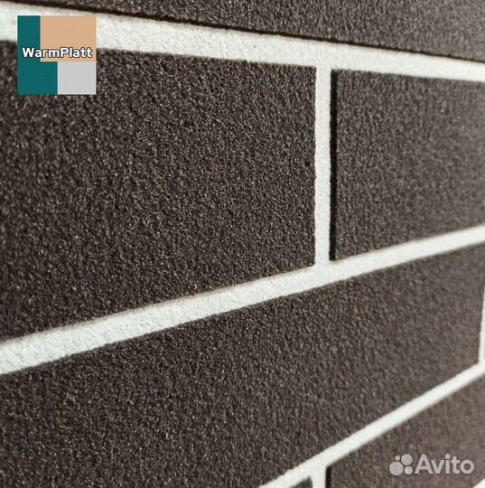 Гибкий кирпич WarmPlatt без затирки швов