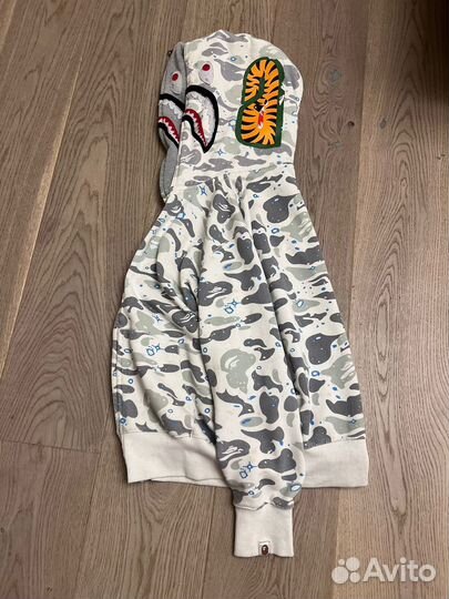 Зип худи Bape с двойным капюшоном