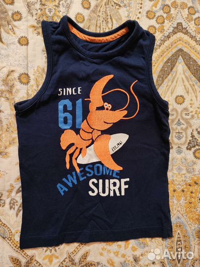 Рубашка майка панама кепка 1, 2, 3, 4 года