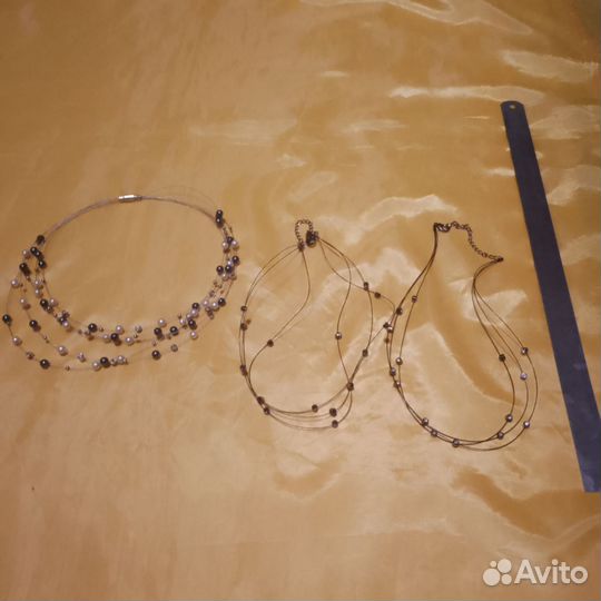 Колье цепочки подвески винтаж