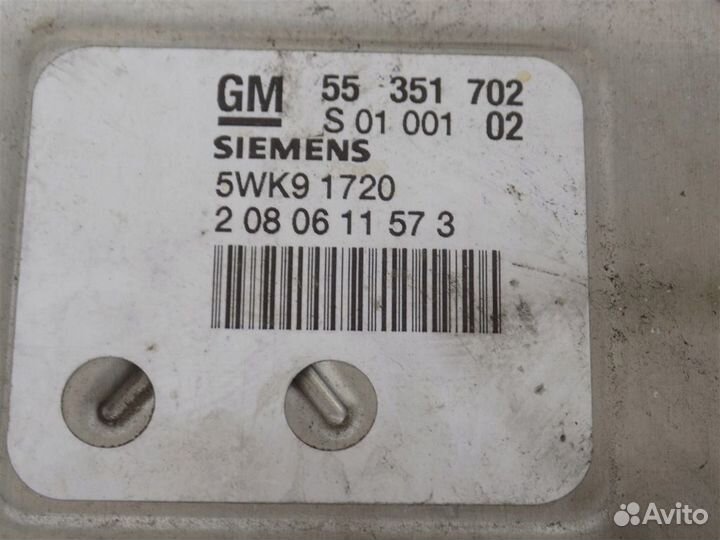 Эбу мозги Opel astra\zafira\vectra 55351702