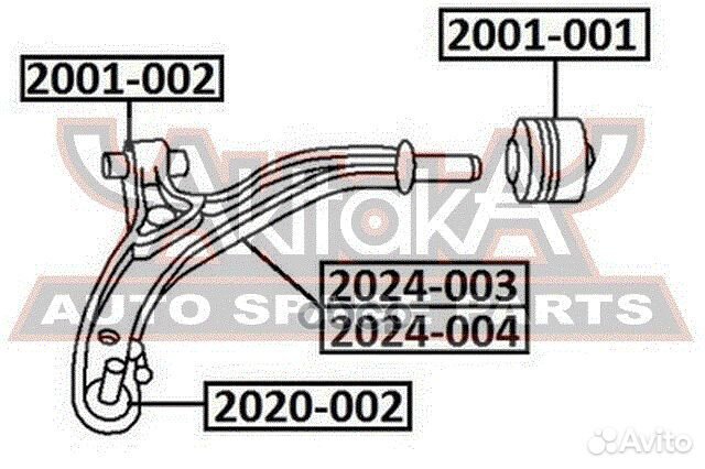 Опора шаровая перед прав лев Asva C9674, GRM32288