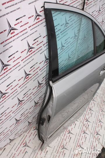 Дверь мерседес w211 задняя левая серебро