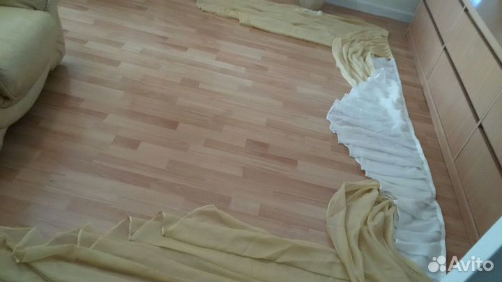 Красивая лёгкая штора. ламбрекен и тюль