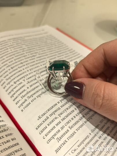 Кольцо с цирконием