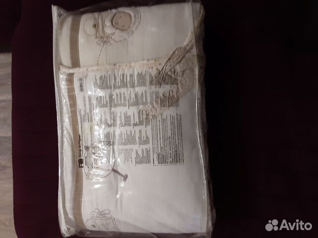 Мягкий бортик для детской кроватки