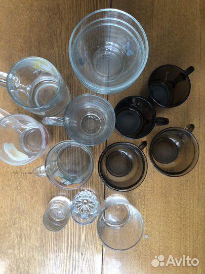 Посуда: кружки,рюмки,стаканы, бокалы