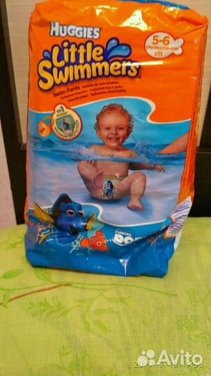 Подгузники для плавания 5-6размер 12-18кг