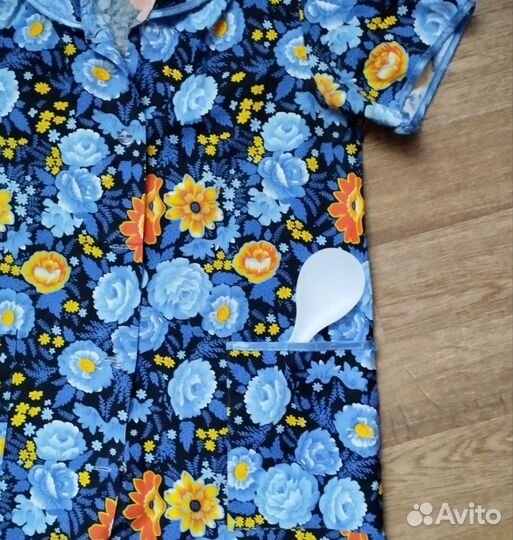 Халат 48 50 Хлопок Короткий рукав