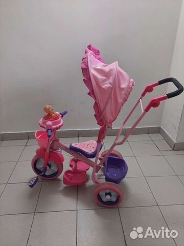 Детский велосипед с родительской ручкой