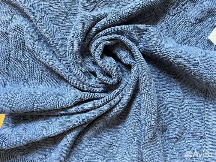 Плед детский хлопковый вязаный amarobaby