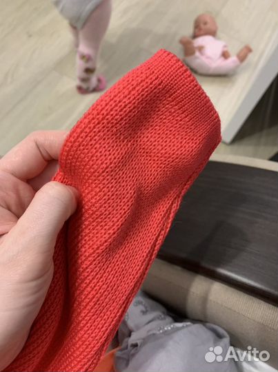 Новый вязаный костюм для девочки 92