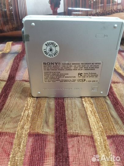 Sony mz nf 810 mini disc плеер