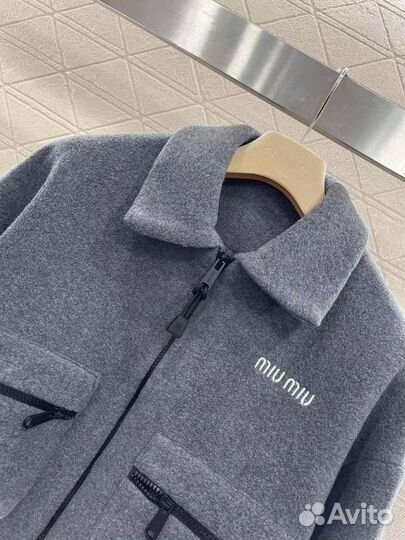 Бомбер пальто женский Miu Miu