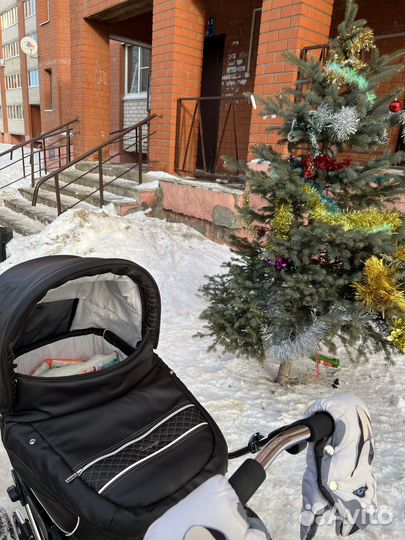 Коляска emmaljunga 2 в 1 mondial leatherette