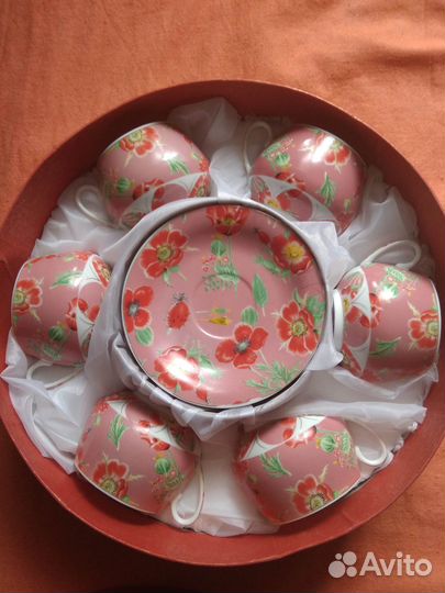 Чайный сервиз тонкий фарфор