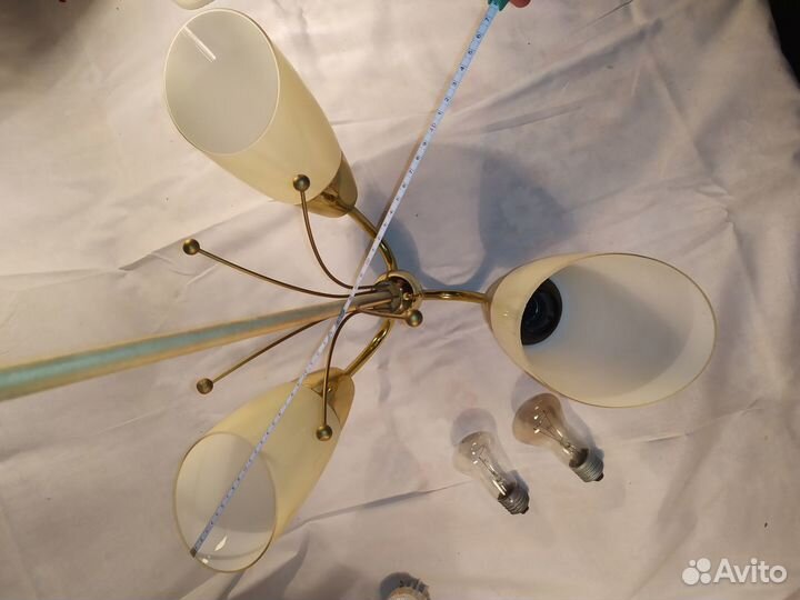 Люстра СССР-гдр начало 60-х тс паспортом 80 см