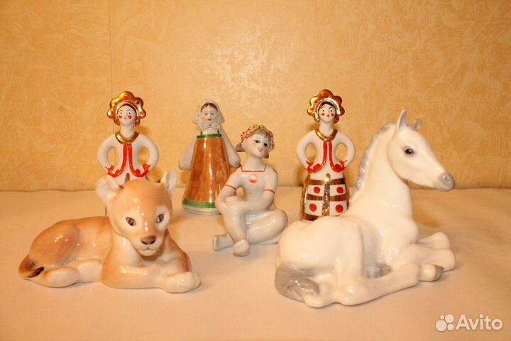 Фарфоровые статуэтки лфз, дулево