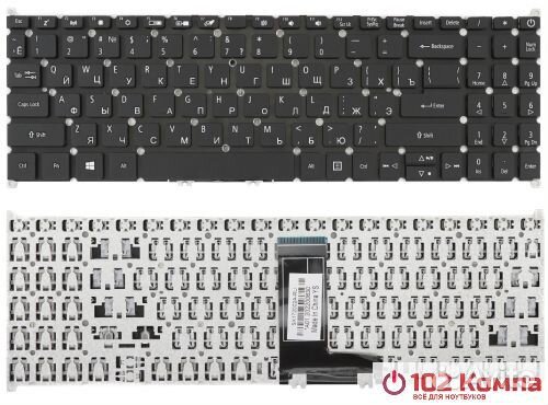 Клавиатура для ноутбука Acer Aspire A315-54G черна
