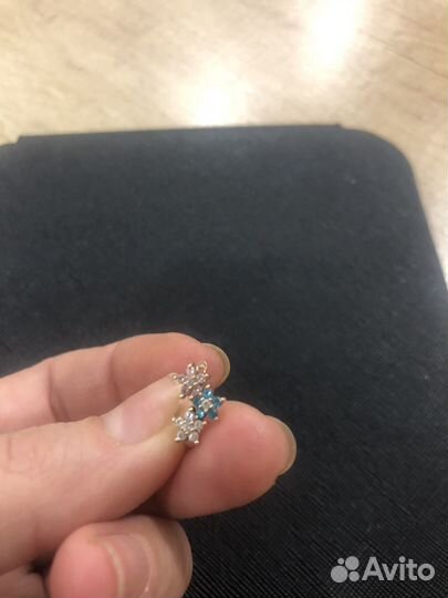 Золотые серьги детские 585