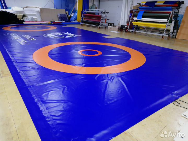 Покрытие борцовское с боевыми зонами