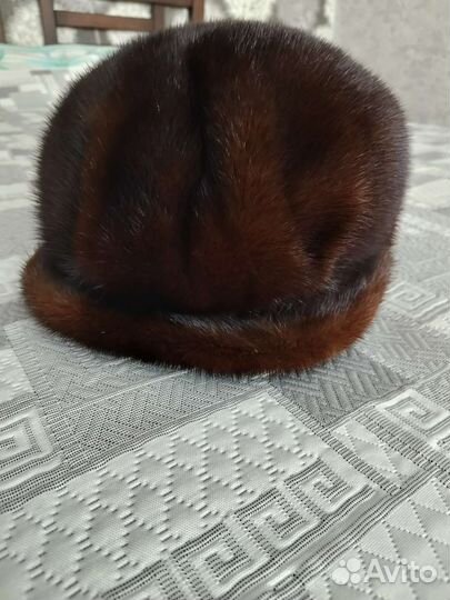 Норковая шапка мужская