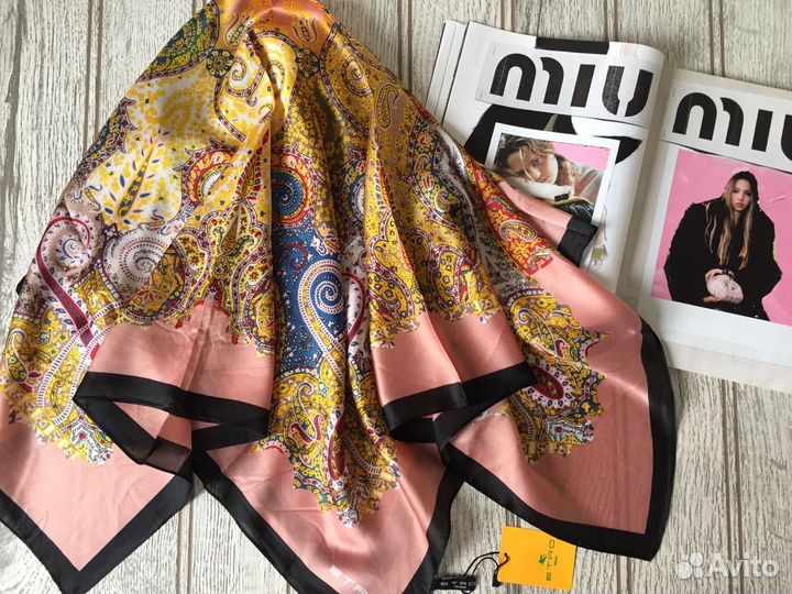 Платок Etro из воздушного шёлка. 5 цв