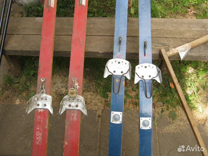 Лыжи беговые, палки, ботинки, крепления и прочее