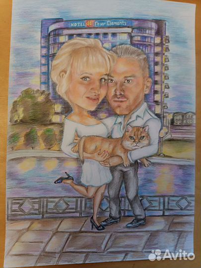 Плакаты, шаржи и портреты по фото на любую тему