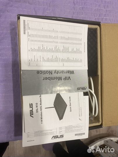 Wifi роутер asus dsl-n10