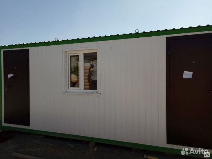 Вагончик строительный 6.11х2.38/Бытовка/Пост охран