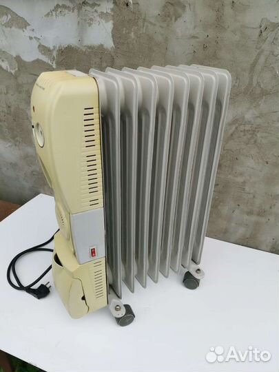 Масляный радиатор polaris с тепловентилятором