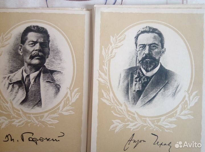 Открытки фото Писателей 1958год