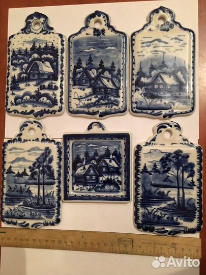 Плакетки Гжель