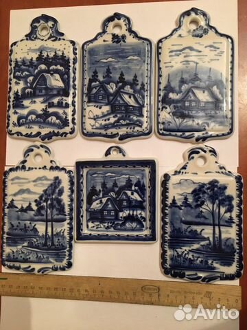 Плакетки Гжель