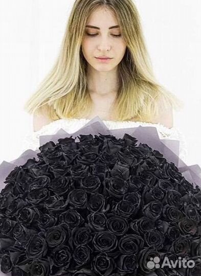 Чёрные розы Доставка цветов